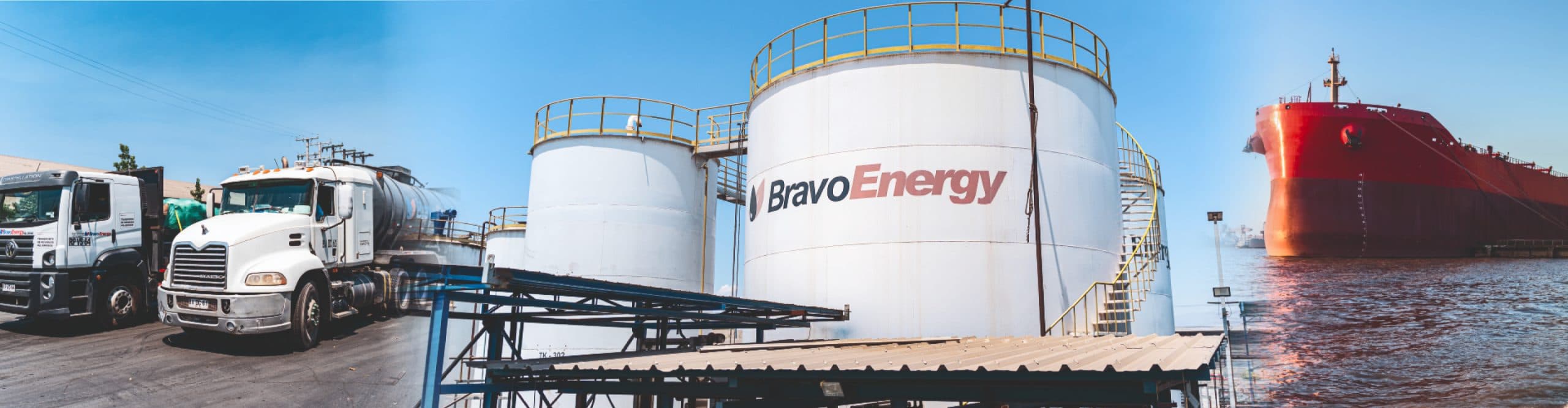 Camión Bravo Energy para combustible industrial
